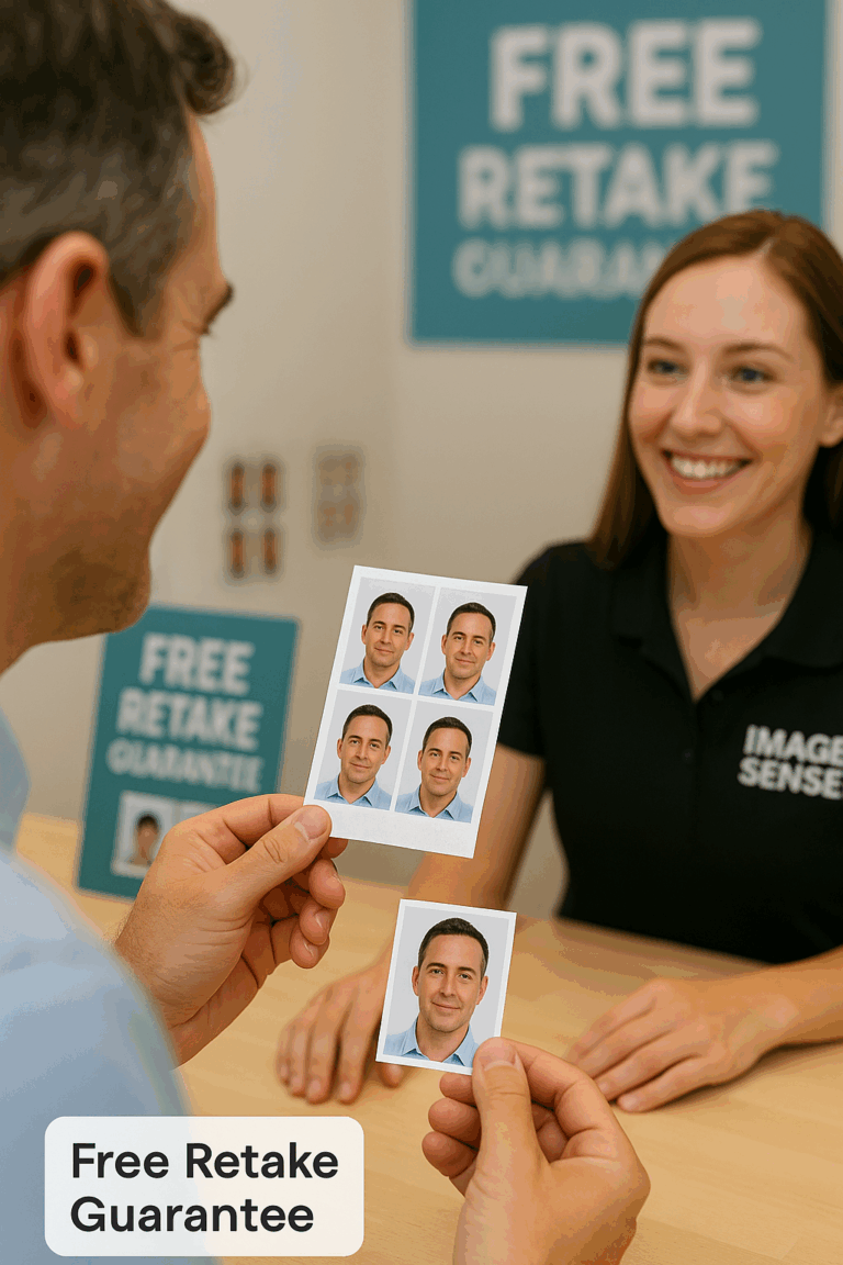 Free Retake Guarantee — Because You Deserve to Look Good on Your Passport